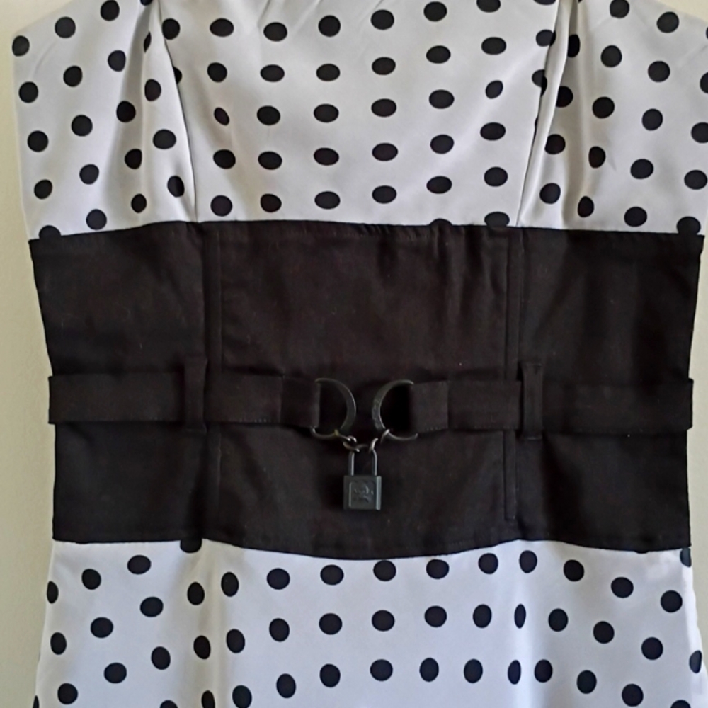 *FINAL PRICE* Tripp NYC Daang Goodman Polka Dot Convertible Dress - Picture 2 of 6
